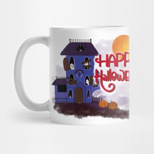 Halloween haunted house Mug